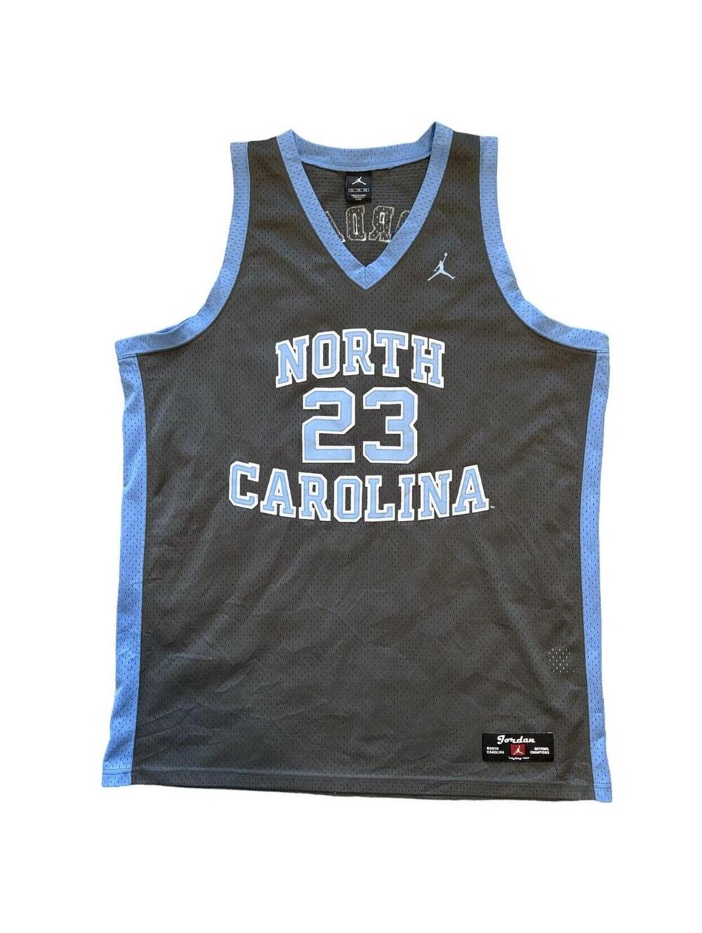 North Carolina Tar Heels Michael Jordan Gray Mesh Jersey Size 2XL Stitched #23